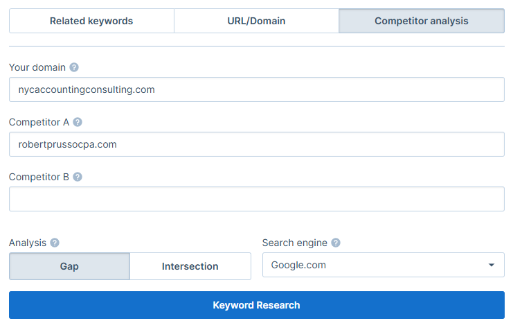 competitor analysis