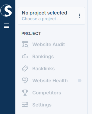 left sidebar