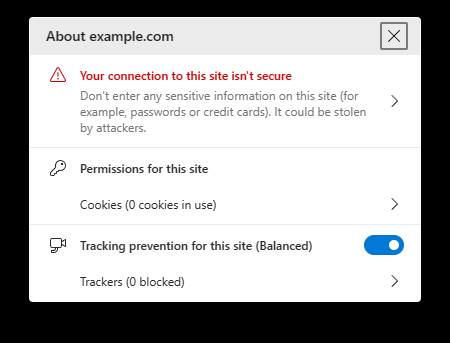warning to users